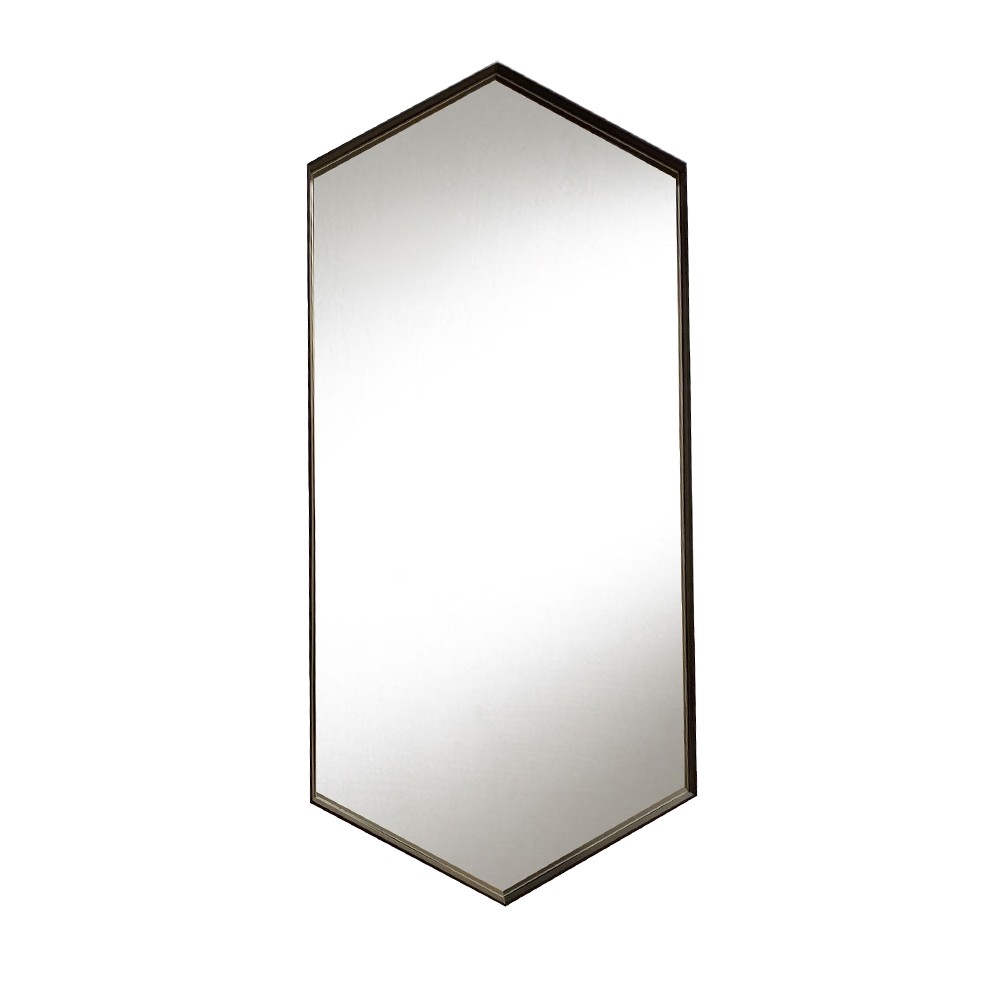 Зеркало шестигранное в металлической раме - IFdecor