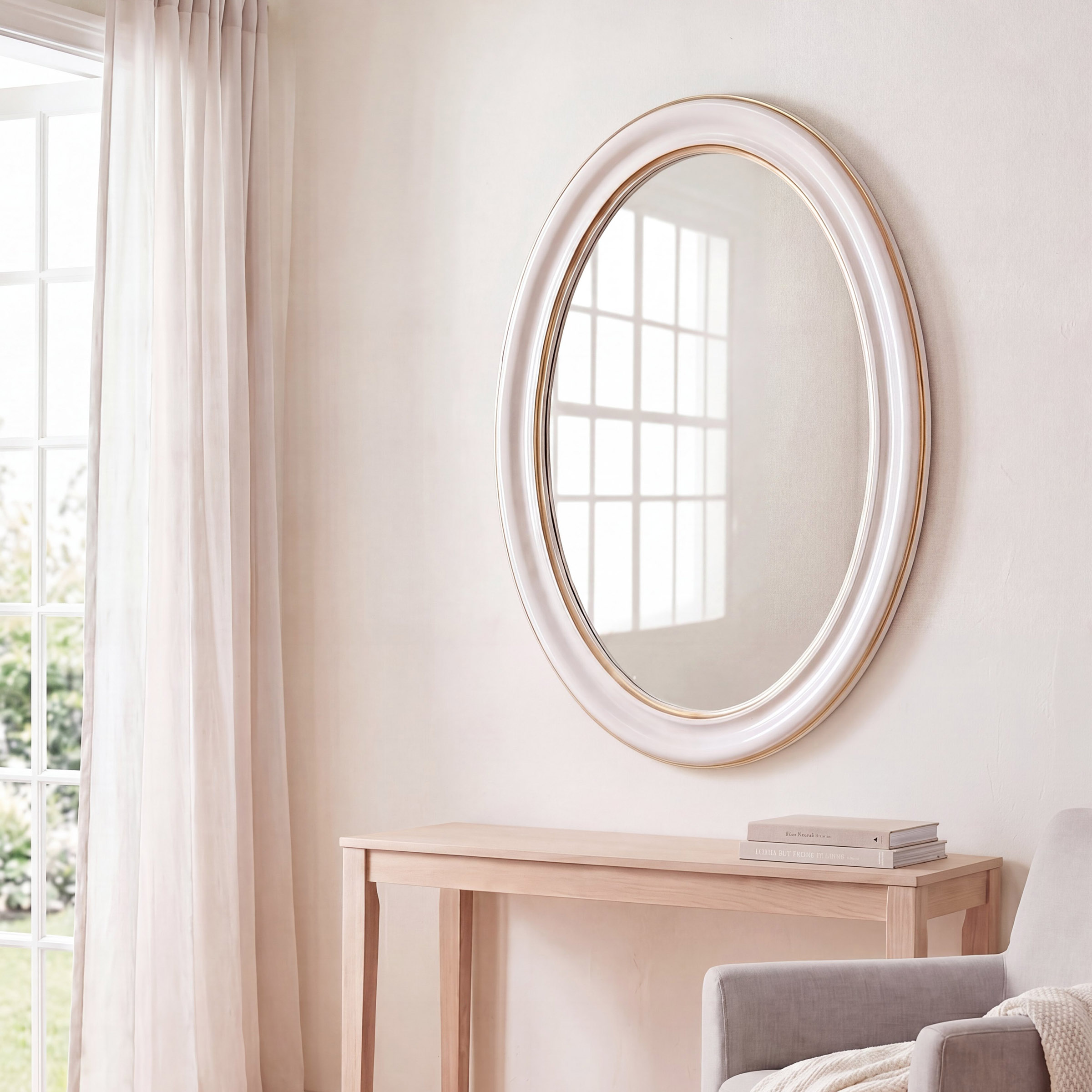 Зеркало в овальной раме Антик