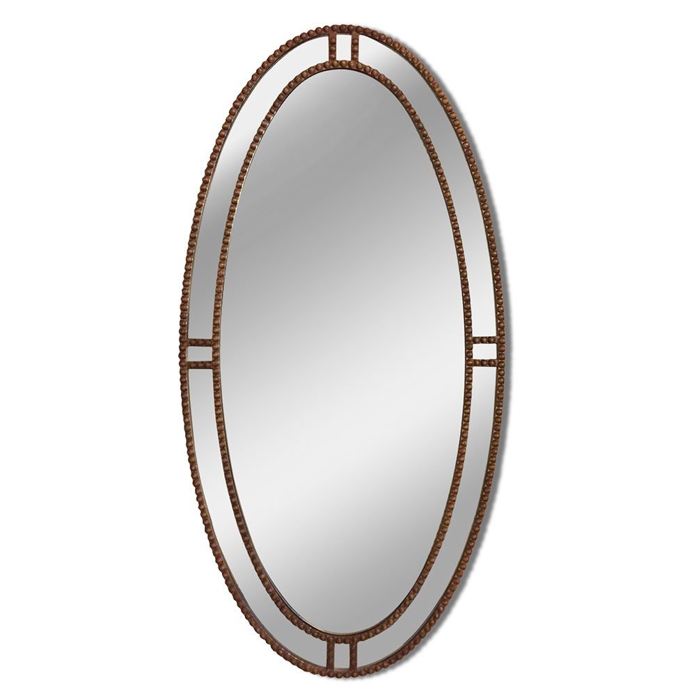 Настенное овальное зеркало в раме Аклит