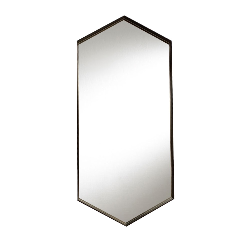 Зеркало шестигранное в металлической раме