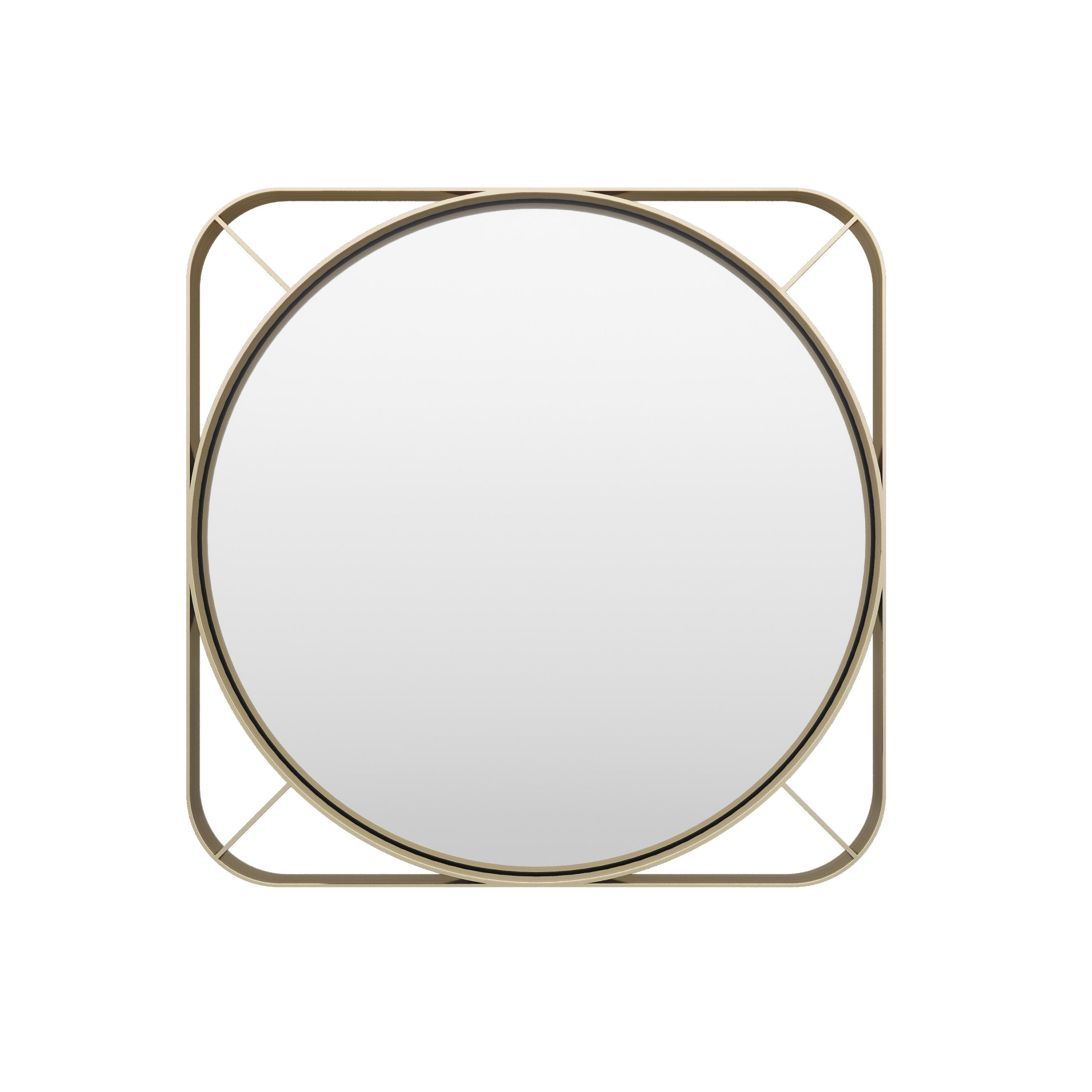 Зеркало квадратное Софиссо латунь