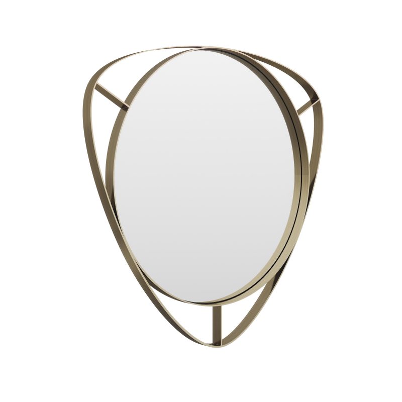 Зеркало в раме металл Софиссо треугольник 2