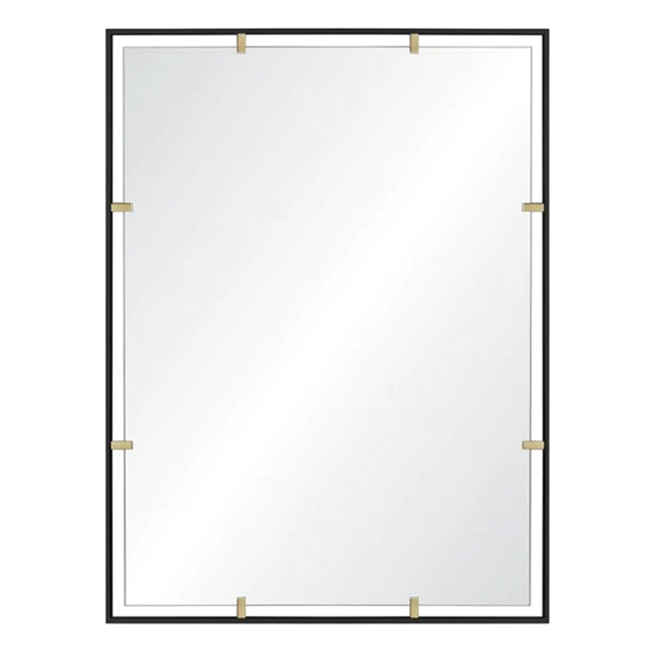 Зеркало в металлической раме с декорами