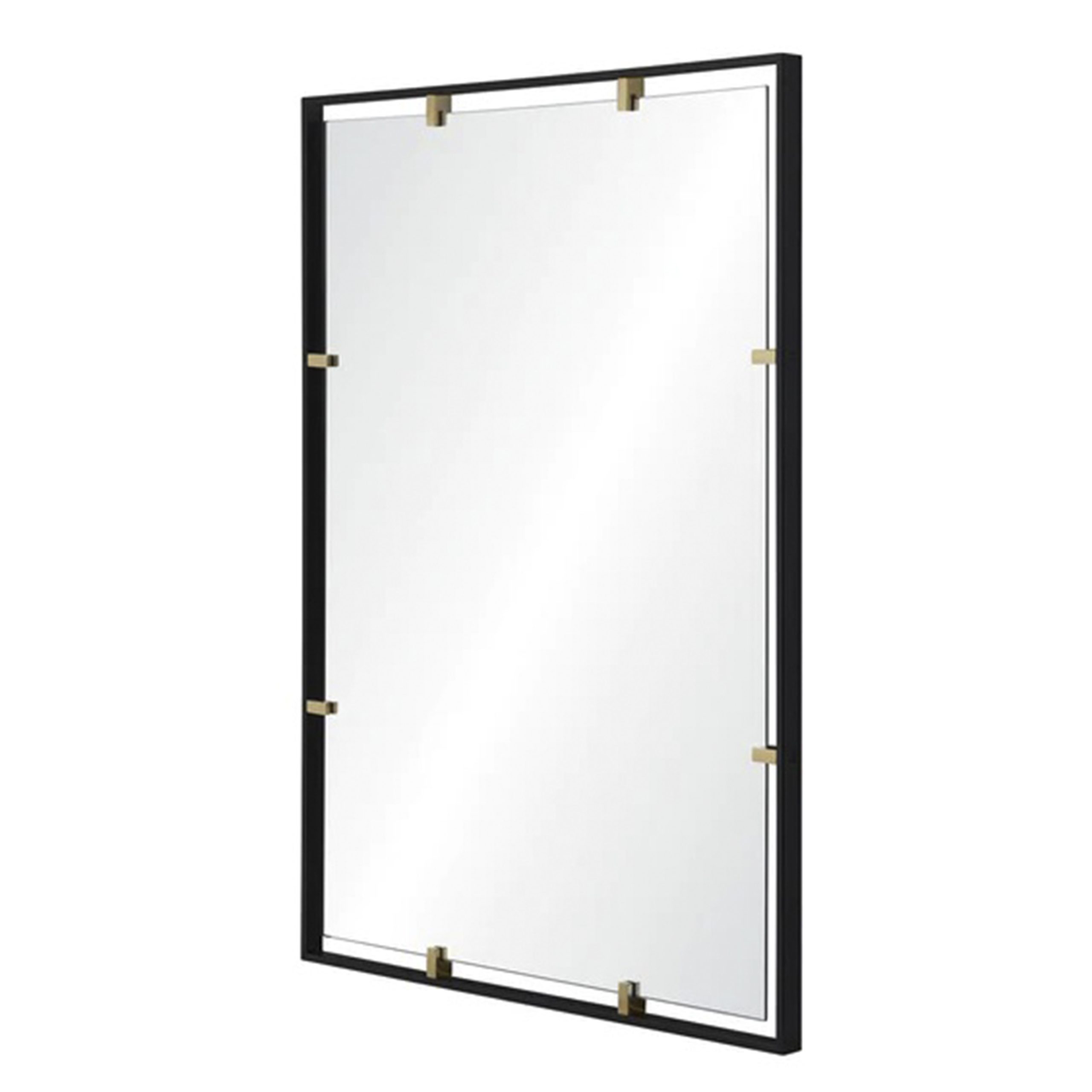 Зеркало в металлической раме с декорами