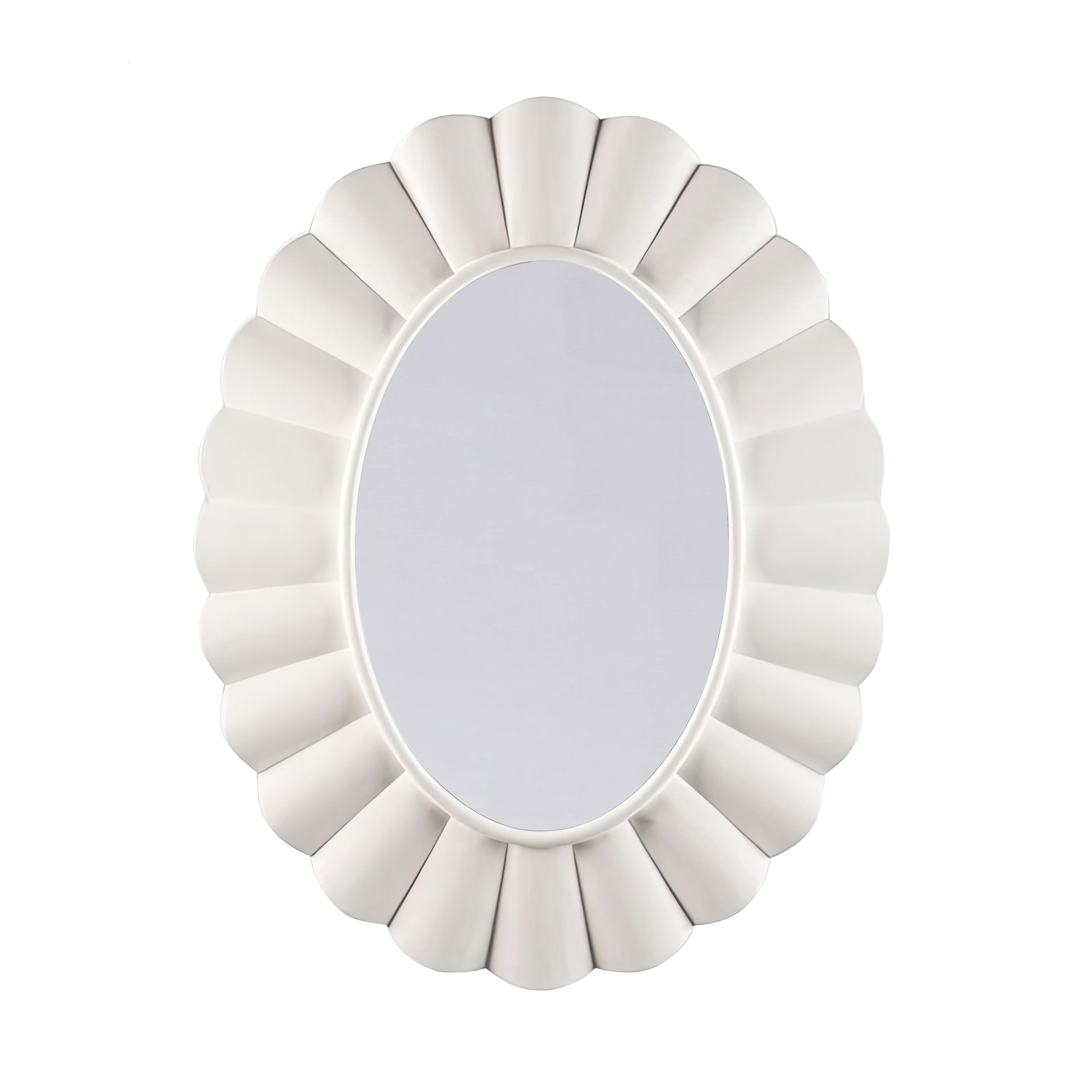 Овальное зеркало бискотто