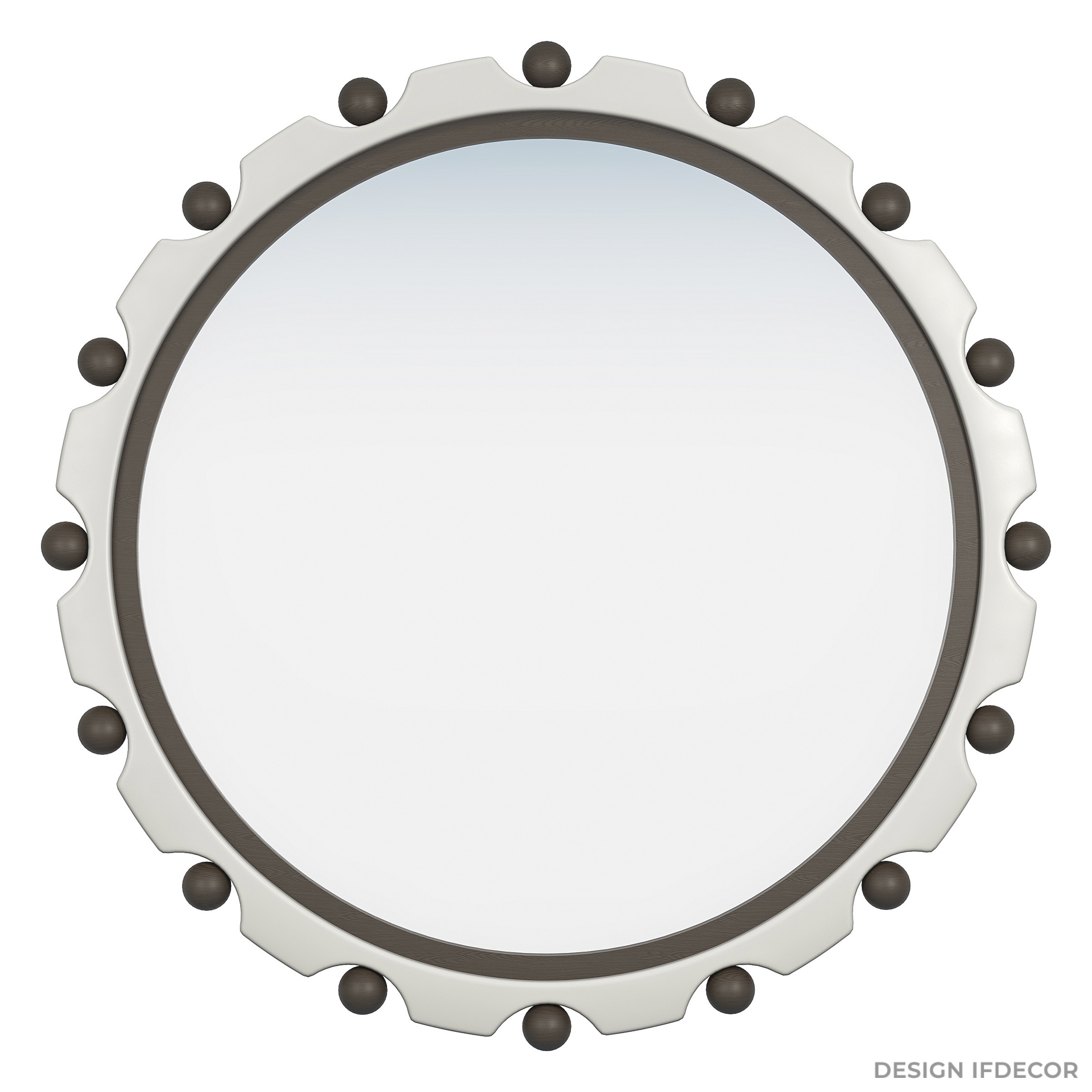 Зеркало в круглой раме Мастела