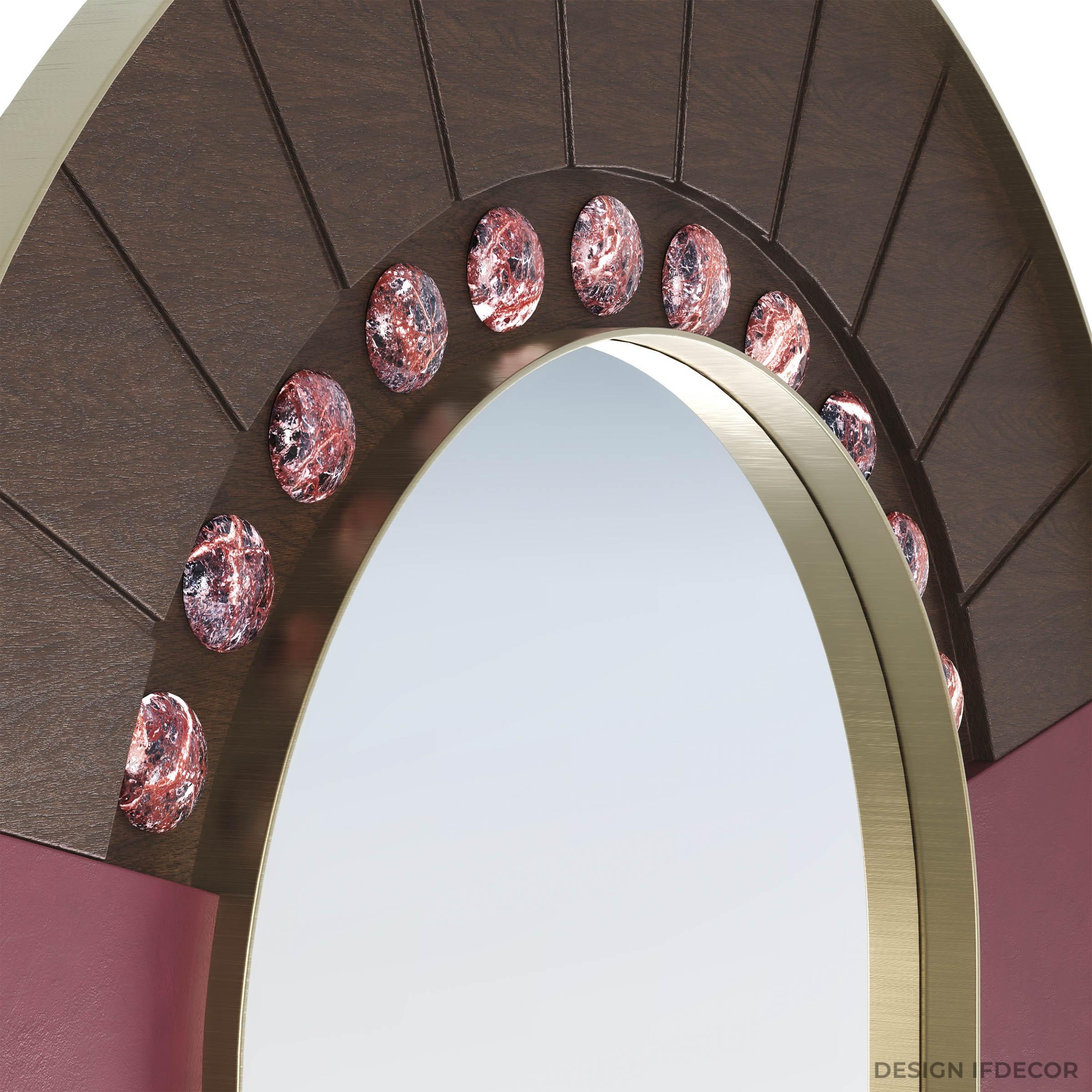 Зеркало в русском стиле Матрешка ростовое