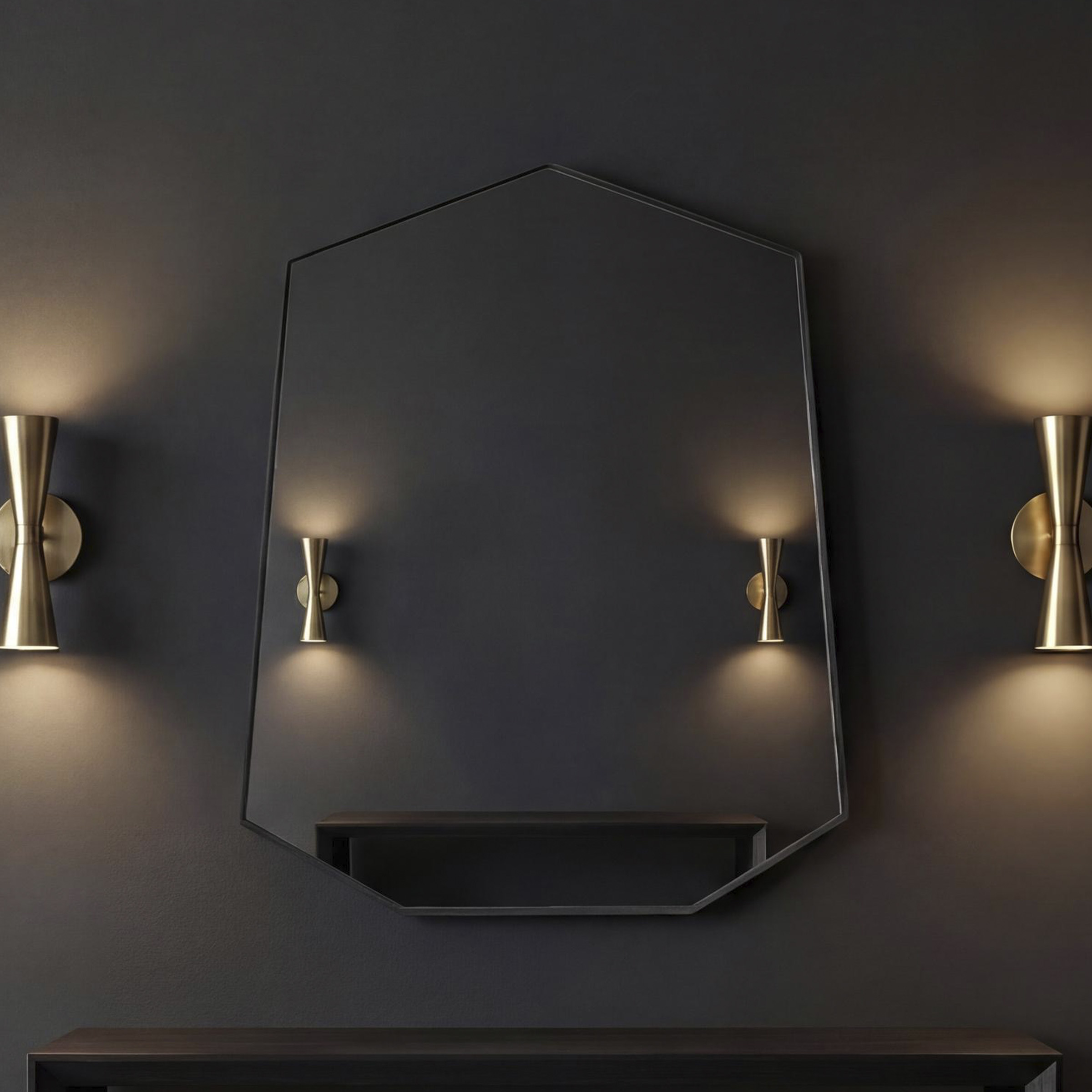 Семигранник в металлической раме